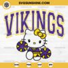 Hello Kitty Minnesota Vikings SVG, Hello Kitty Cheerleader SVG, Hello Kitty NFL Football SVG