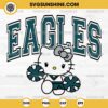 Hello Kitty Philadelphia Eagles SVG, Hello Kitty Cheerleader SVG, Hello Kitty NFL Football SVG