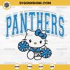 Hello Kitty Carolina Panthers SVG, Hello Kitty Cheerleader SVG, Hello Kitty NFL Football SVG