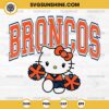 Hello Kitty Denver Broncos SVG, Hello Kitty Cheerleader SVG, Hello Kitty NFL Football SVG