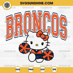 Hello Kitty Denver Broncos SVG, Hello Kitty Cheerleader SVG, Hello Kitty NFL Football SVG