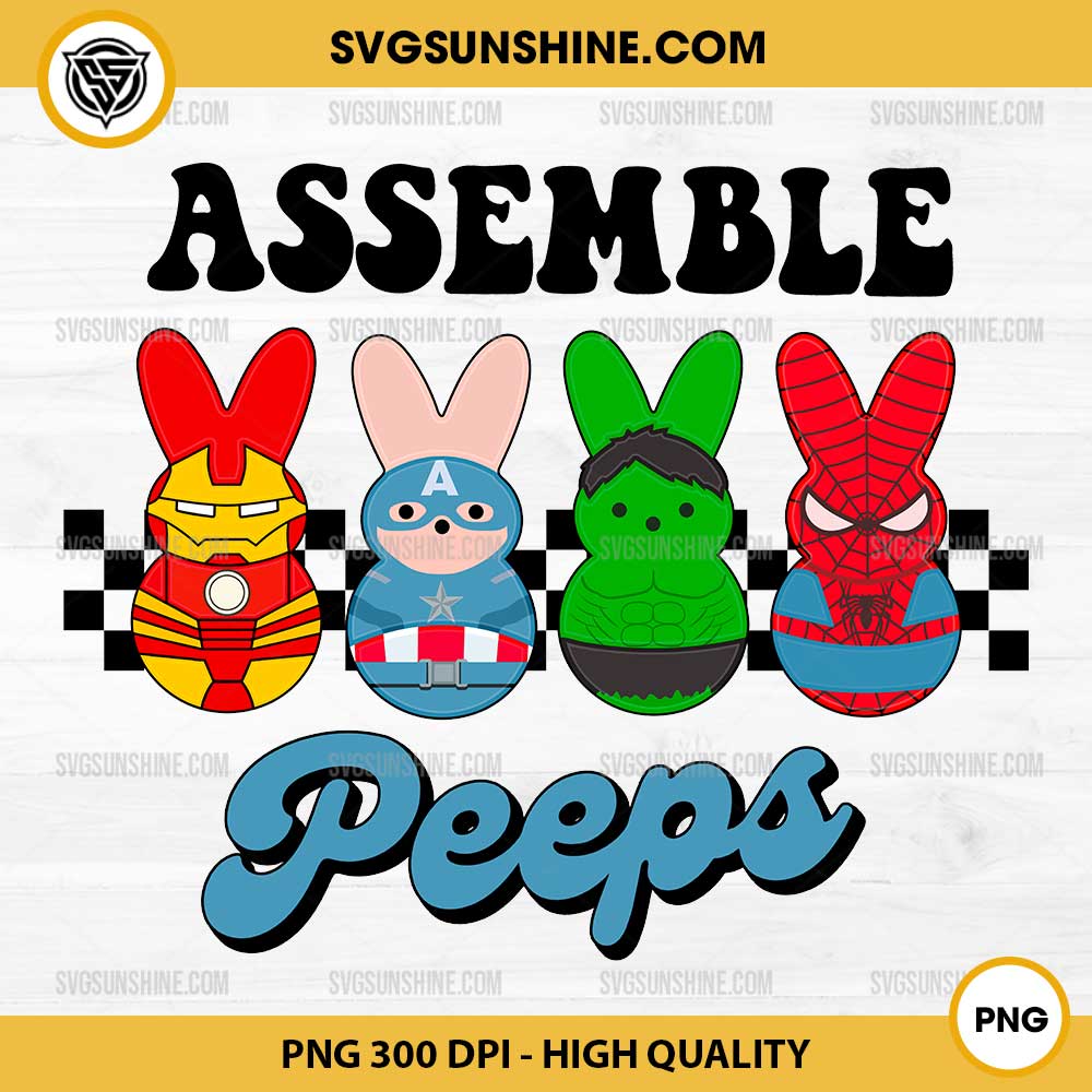 Assemble Peeps Superheroes PNG, Marvel Easter Bunny PNG Assemble Peeps Superheroes PNG, Marvel Easter Bunny PNG