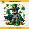 Bat Man St Patricks Day PNG, Bat Man Lucky Shamrock PNG