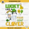 Bluey Aunt Trixie Heeler Lucky Like A Four Leaf Clover PNG, Aunt Trixie Heeler Patricks Day PNG