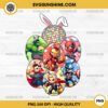 Chibi Superhero Easter PNG, Marvel Easter PNG, Superhero Easter Eggs PNG