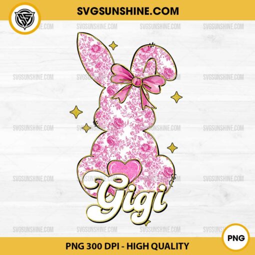 Coquette Easter Bunny Gigi PNG, Easter Gigi Bunny PNG
