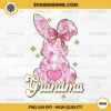 Coquette Easter Bunny Grandma PNG, Easter Grandma Bunny PNG