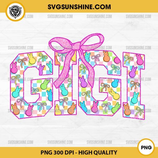 Coquette Easter Gigi PNG, Gigi Peeps Easter PNG