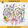 Gigi Easter Bunny PNG, Coquette Easter Gigi PNG