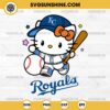Hello Kitty Kansas City Royals SVG, Hello Kitty Baseball SVG