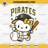Hello Kitty Pittsburgh Pirates SVG, Hello Kitty Baseball SVG