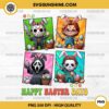 Horror Characters Happy Easter Day PNG, Horror Killer Easter Bunny PNG