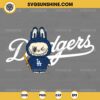 Labubu Los Angeles Dodgers SVG, Labubu Baseball SVG