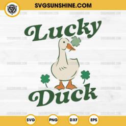 Lucky Duck St Patricks Day SVG, Duck Saint Patrick's Day SVG