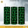 Shamrock Plaid St Patricks Day 20oz Tumbler Wrap PNG