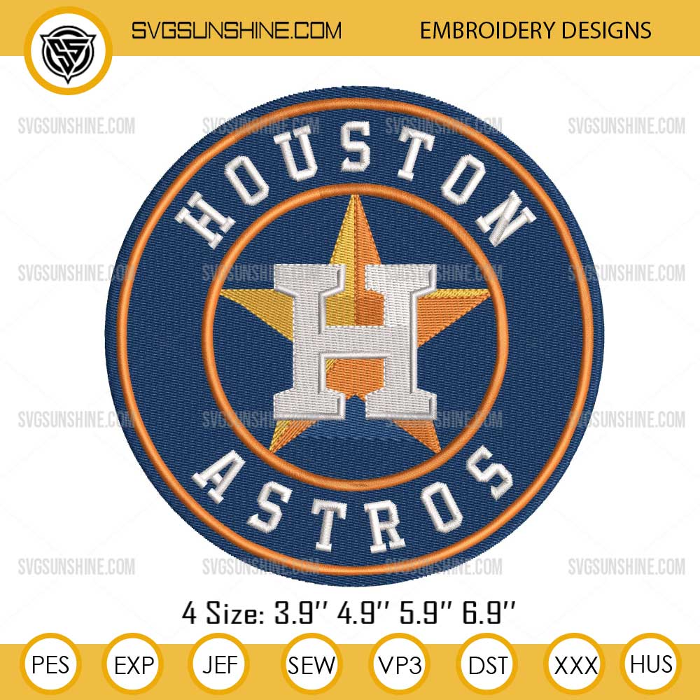Houston astros Logo Embroidery Design Files Houston astros Logo Embroidery Design Files