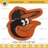 Baltimore Orioles Logo Embroidery Design Files