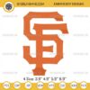 San Francisco Giants Logo Embroidery Design Files