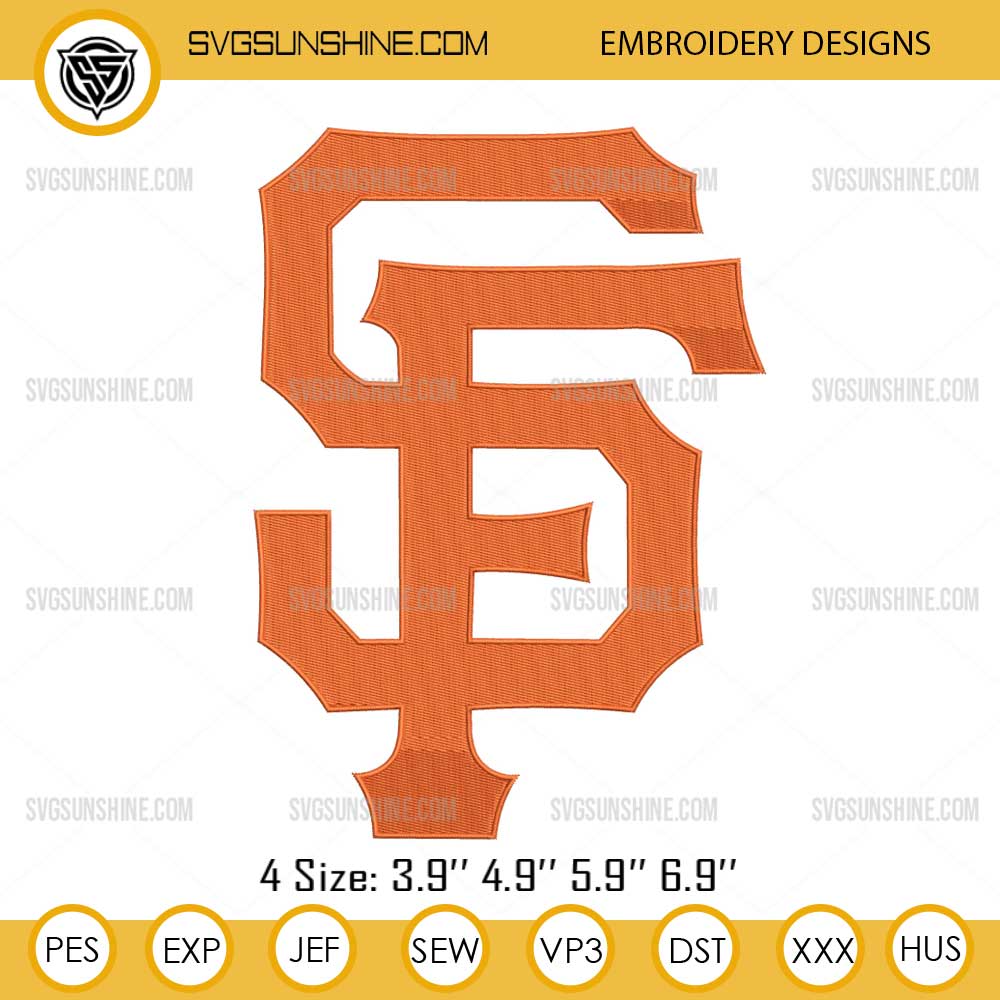 San Francisco Giants Logo Embroidery Design Files San Francisco Giants Logo Embroidery Design Files