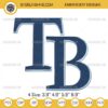 Tampa Bay Rays Logo Embroidery Design Files