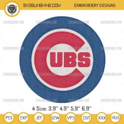 Chicago Cubs Logo Embroidery Design Files