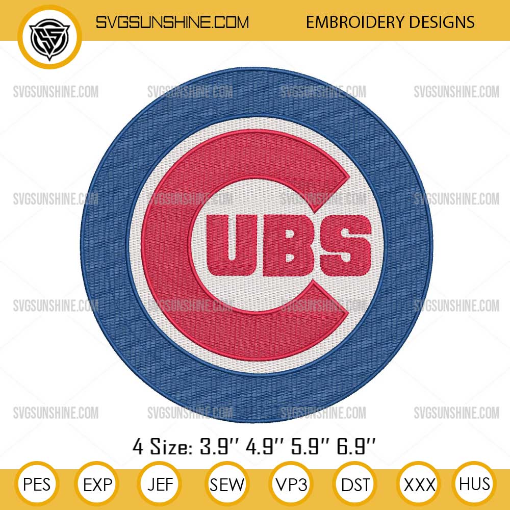Chicago Cubs Logo Embroidery Design Files Chicago Cubs Logo Embroidery Design Files