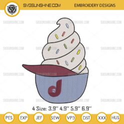 Phillies Helmet Ice Cream Embroidery Design Files