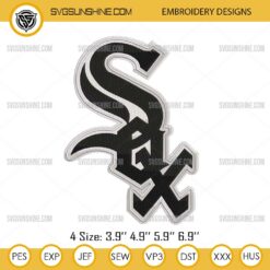 Chicago White Sox Logo Embroidery Design Files