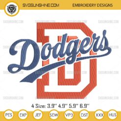 Los Angeles Dodgers Embroidery Design Files