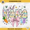 Nana Easter Bunny PNG, Coquette Easter Nana PNG