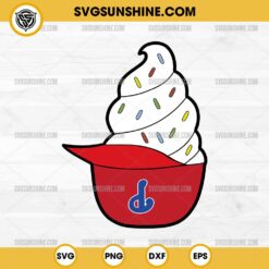 Phillies Ice Cream Helmet SVG File, Philadelphia Phillies Ice Cream SVG