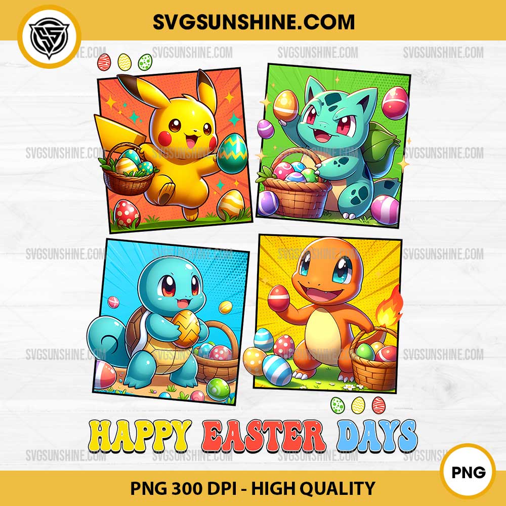 Pokemon Happy Easter Days PNG, Pokemon Pikachu Easter PNG Pokemon Happy Easter Days PNG, Pokemon Pikachu Easter PNG