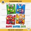Superhero Happy Easter Day PNG, Marvel Easter Bunny PNG