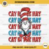 Cat In The Hat PNG, Dr Seuss Glitter Wall Art Cat PNG