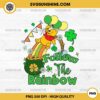 Winnie The Pooh Follow The Rainbow PNG, Pooh Pot Of Gold Paatricks Day PNG