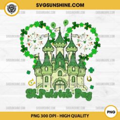 Disney Castle St Patricks Day PNG, Mickey Castle PNG