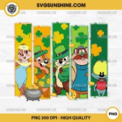 Chipmunks Couple St Patricks Day PNG, Disney Chip And Dale Patricks Day PNG