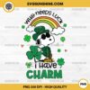 Who Needs Luck I Have Charm Snoopy PNG, Snoopy St Patricks Day PNG