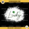 Lucky Happy St Patricks Day PNG, Irish Shamrock PNG