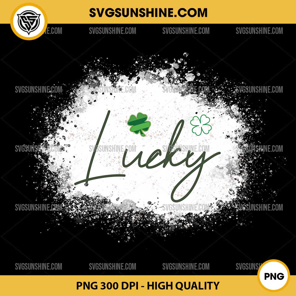 Lucky Happy St Patricks Day PNG, Irish Shamrock PNG