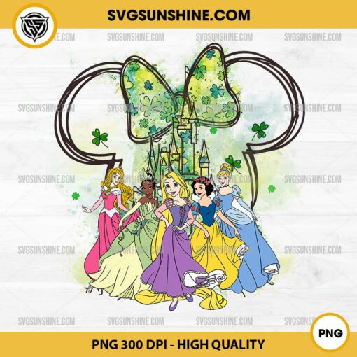 Disney Princess Mouse Castle PNG, Disney Princess St Patricks Day PNG