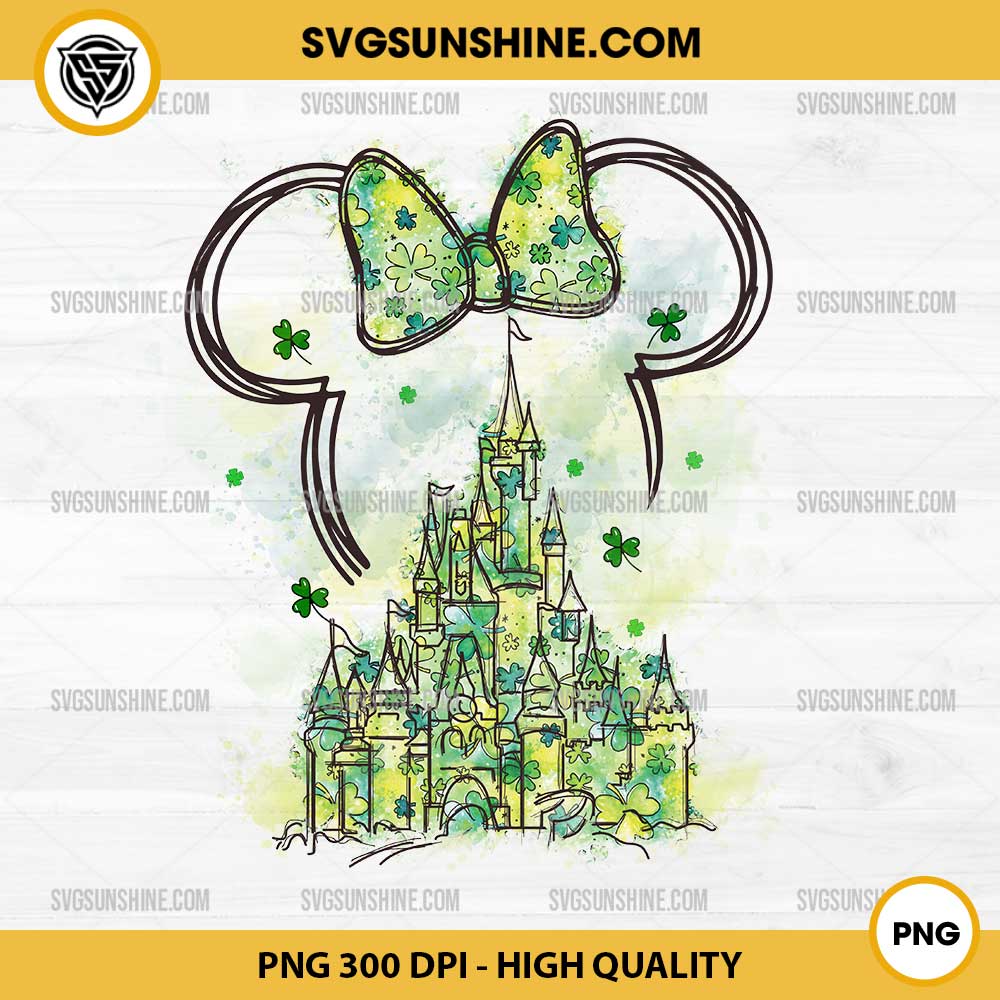 Disney Minnie Mouse Castle PNG, Disney St Patricks Day PNG Disney Minnie Mouse Castle PNG, Disney St Patricks Day PNG