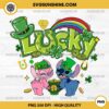 Lucky Stitch And Angle PNG, Disney Stitch St Patricks Day PNG