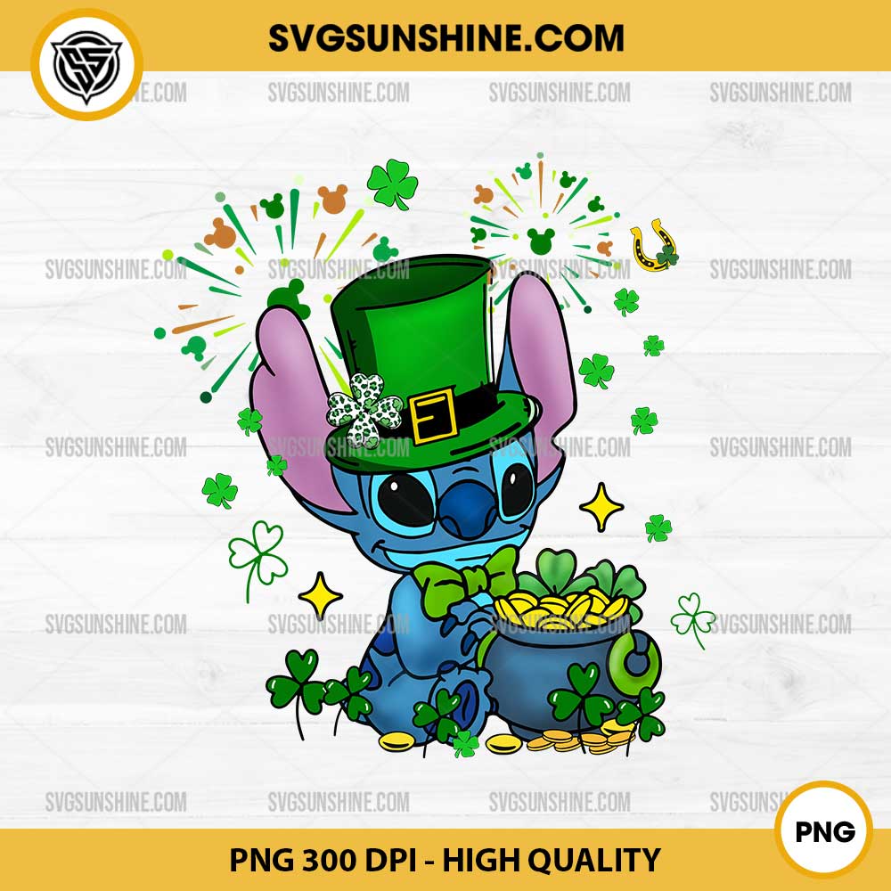 Lucky Stitch St Patricks Day PNG, Disney Stitch St Patricks Day PNG Lucky Stitch St Patricks Day PNG, Disney Stitch St Patricks Day PNG