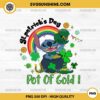 St Patricks Day Pot Of Gold Stitch Rainbow PNG, Disney Stitch St Patricks Day PNG
