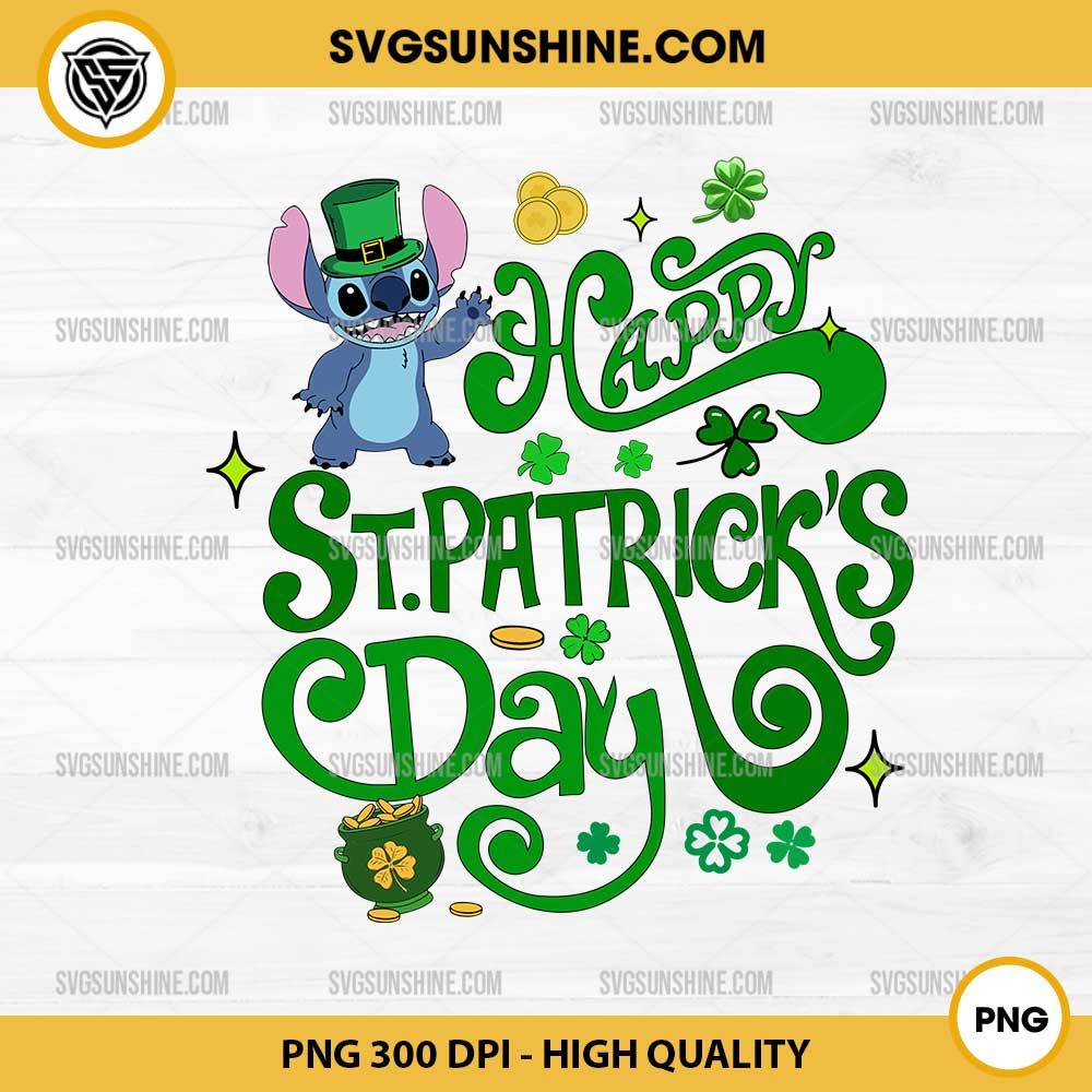 Stitch Happy Patrick Day PNG, Stitch Saint Patricks Day PNG Stitch Happy Patrick Day PNG, Stitch Saint Patricks Day PNG