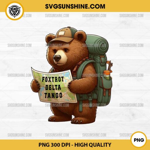 Bear Foxtrots Deltas Tangos PNG, Funny Bear PNG