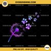Galaxy Paw Cute Cat Dandelion PNG, Pet Lover PNG