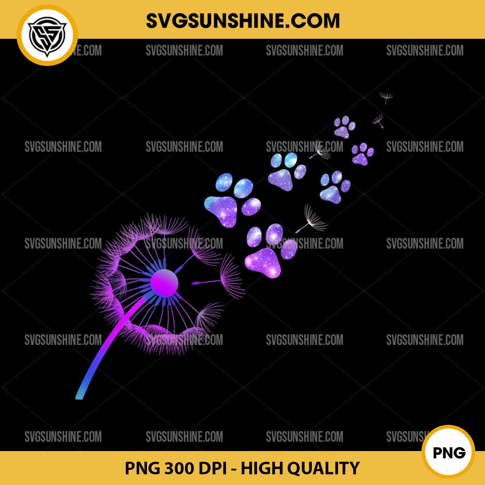 Galaxy Paw Cute Cat Dandelion PNG, Pet Lover PNG Galaxy Paw Cute Cat Dandelion PNG, Pet Lover PNG
