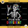 Skeleton It's Ok To Be Different PNG, Skeleton Autism Awareness PNG